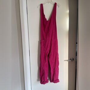 Hot Pink We the Free Overalls